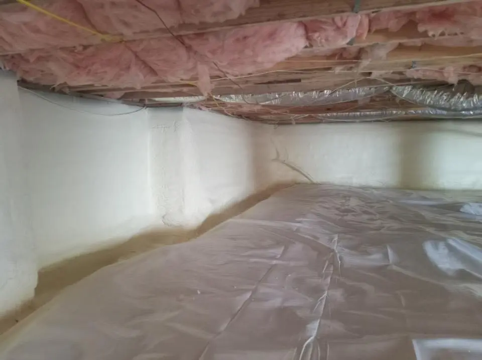 Crawl space encapsulation with closed-cell spray foam for Roof Maintenance in Lebanon